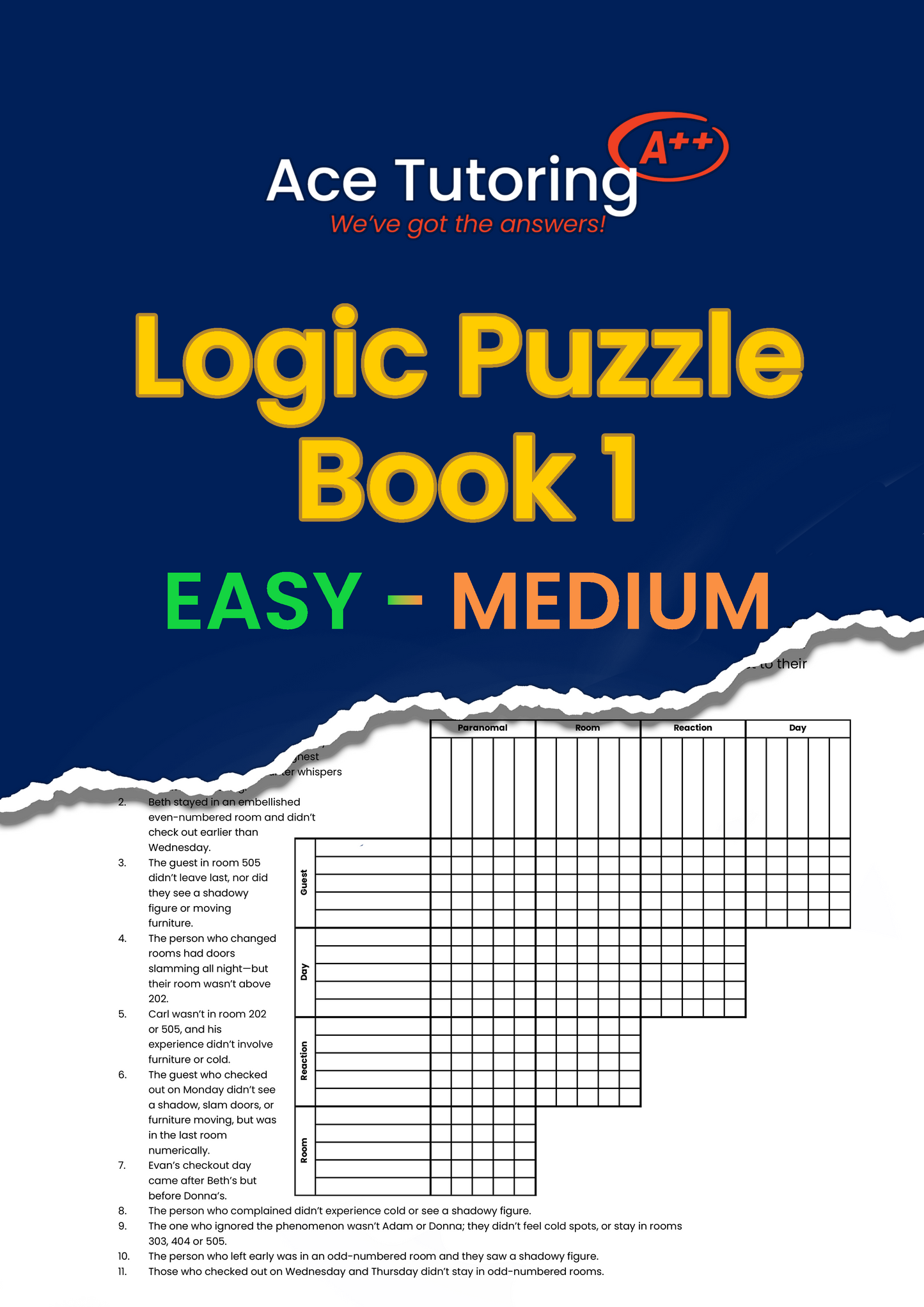 Ace Logic Puzzle Book 1 (DIGITAL)