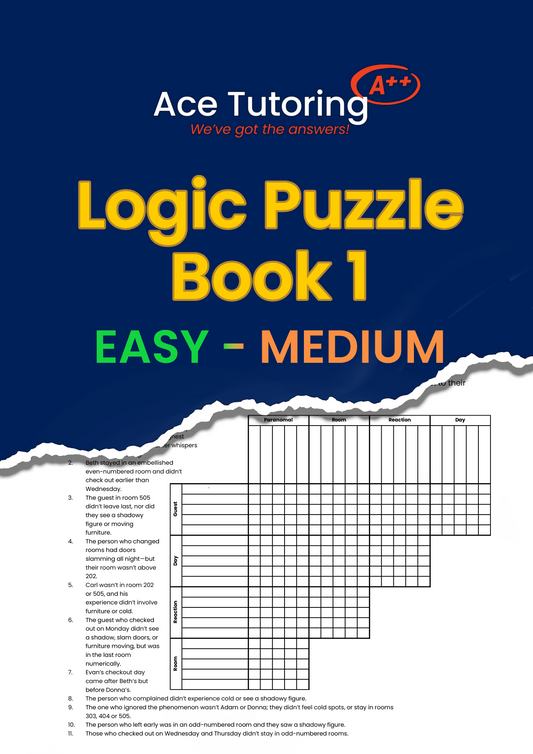 Ace Logic Puzzle Book 1 (DIGITAL)
