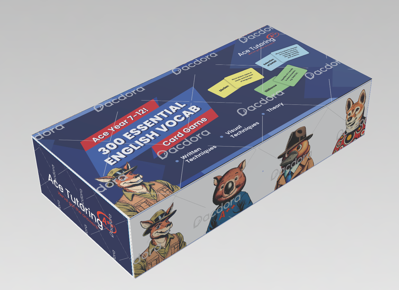 Ace Year 7-12 300 Essential Vocab Card Game