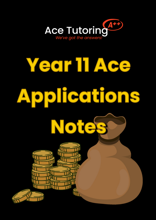 Year 11 Ace Applications Notes Unit 1 (DIGITAL)
