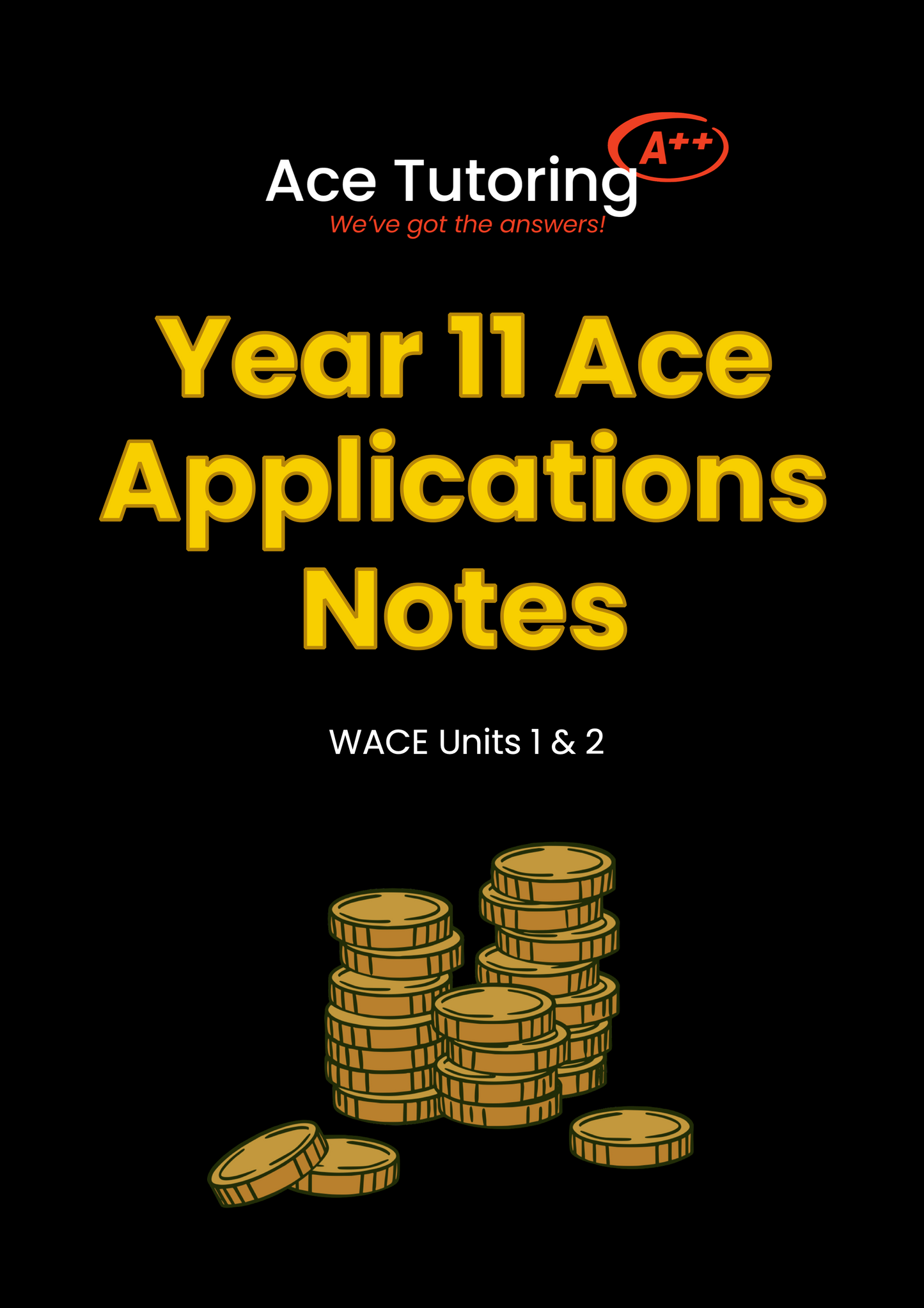 Year 11 Ace Applications Notes Units 1&2 (DIGITAL)